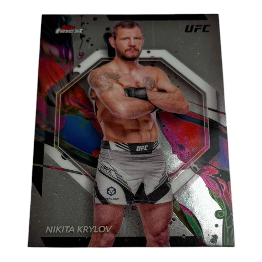 2024 Topps Finest UFC Nikita Krylov Common Card #30 Light Heavyweight MMA